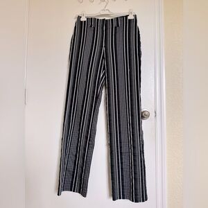 Vintage Joseph Ribloff Striped Black and White Women's Pants, 6 🦋